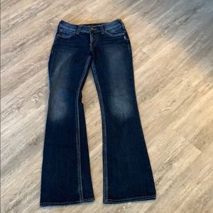 Suki Silver Jeans. Size 27L34